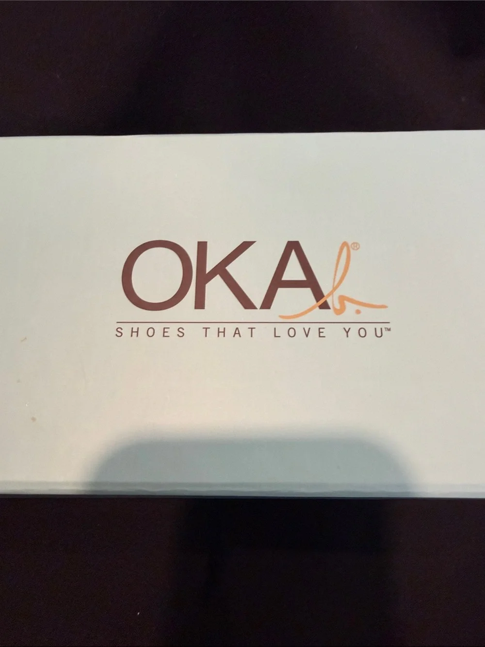 OKAb sandals  with acrylic “cubes” on the front
